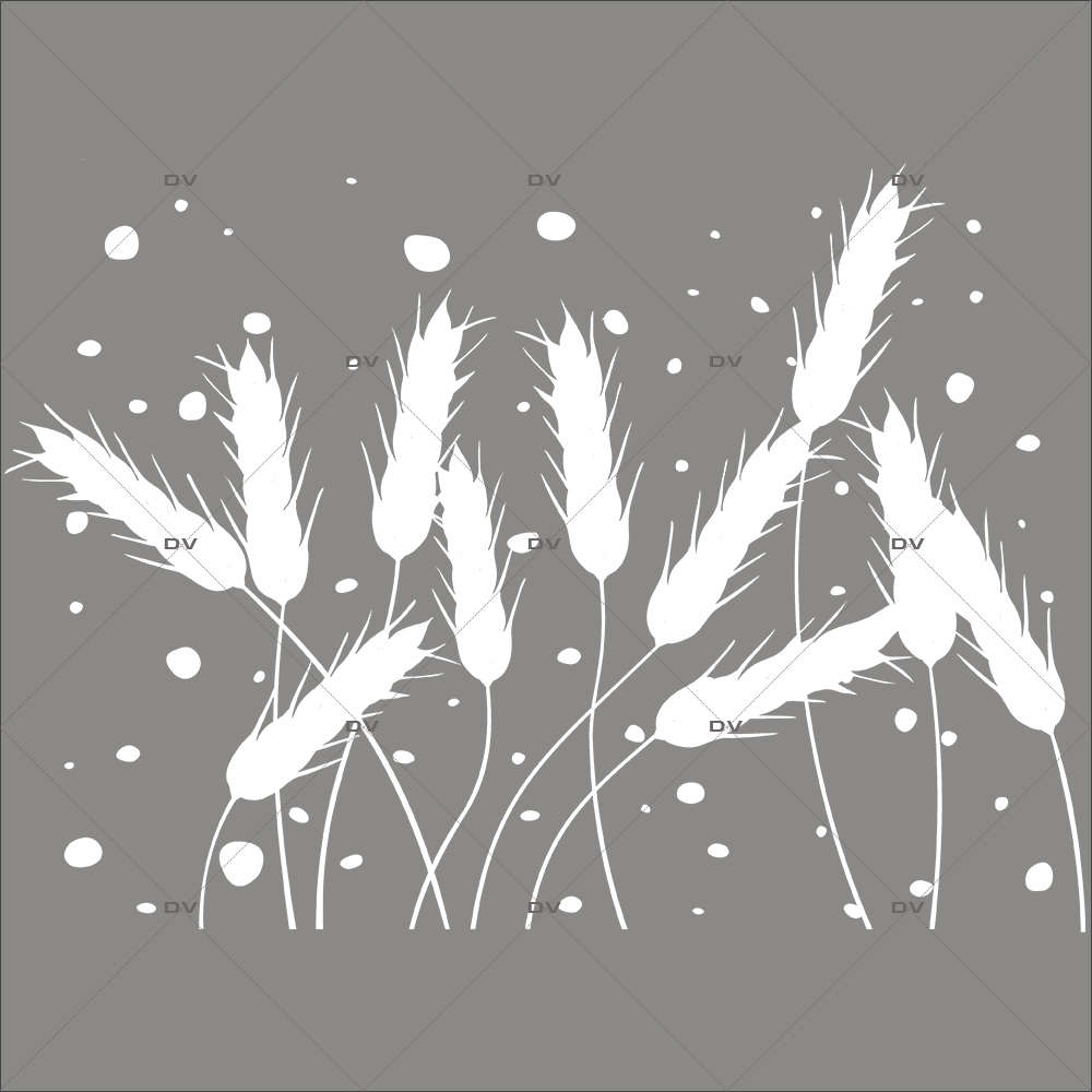 Sticker-frise-épis-de-blé-givrés-flocons-blanc-paysage-hiver-vitrophanie-décoration-vitrine-noël-boulangerie-pâtisserie-électrostatique-sans-colle-repositionnable-réutilisable-DECO-VITRES