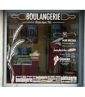 Sticker-frise-textes-blancs-vitrophanie-décoration-vitrine-spécial-boulangerie-pâtisserie-électrostatique-sans-colle-repositionnable-réutilisable-DECO-VITRES