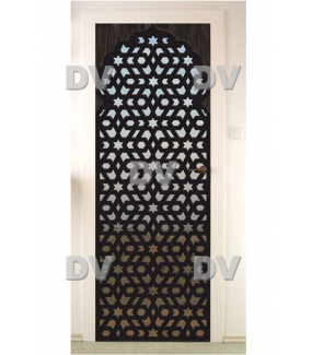 Sticker-porte-moucharabieh-ambiance-orientale-fond-désert-adhésif-encres-écologiques-latex-décoration-intérieure-DECO-VITRES