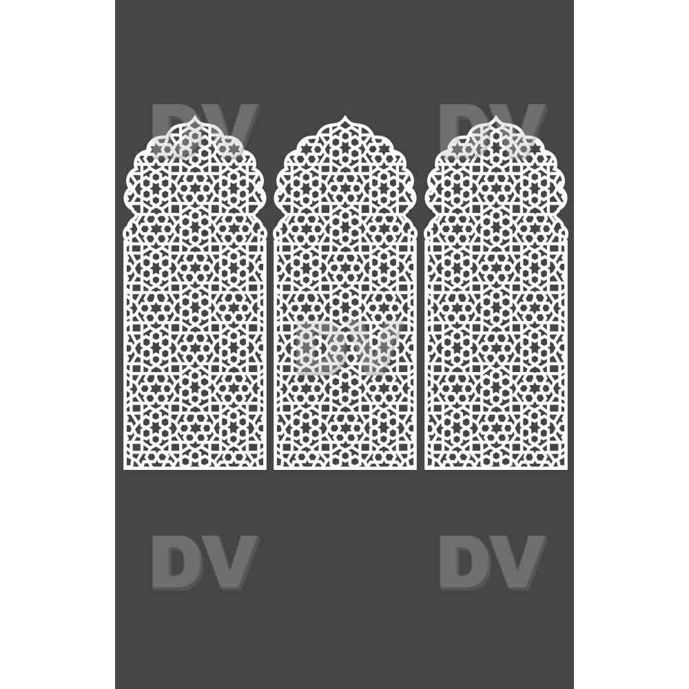 DSP1417 - Lot de 3 stickers moucharabieh DSP1417 - Lot de 3 stickers moucharabieh