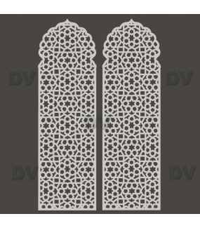 DSP1603 - Lot de 2 stickers moucharabieh