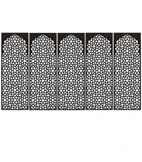 DSP1704 - Lot de 5 stickers moucharabiehs personnalisés
