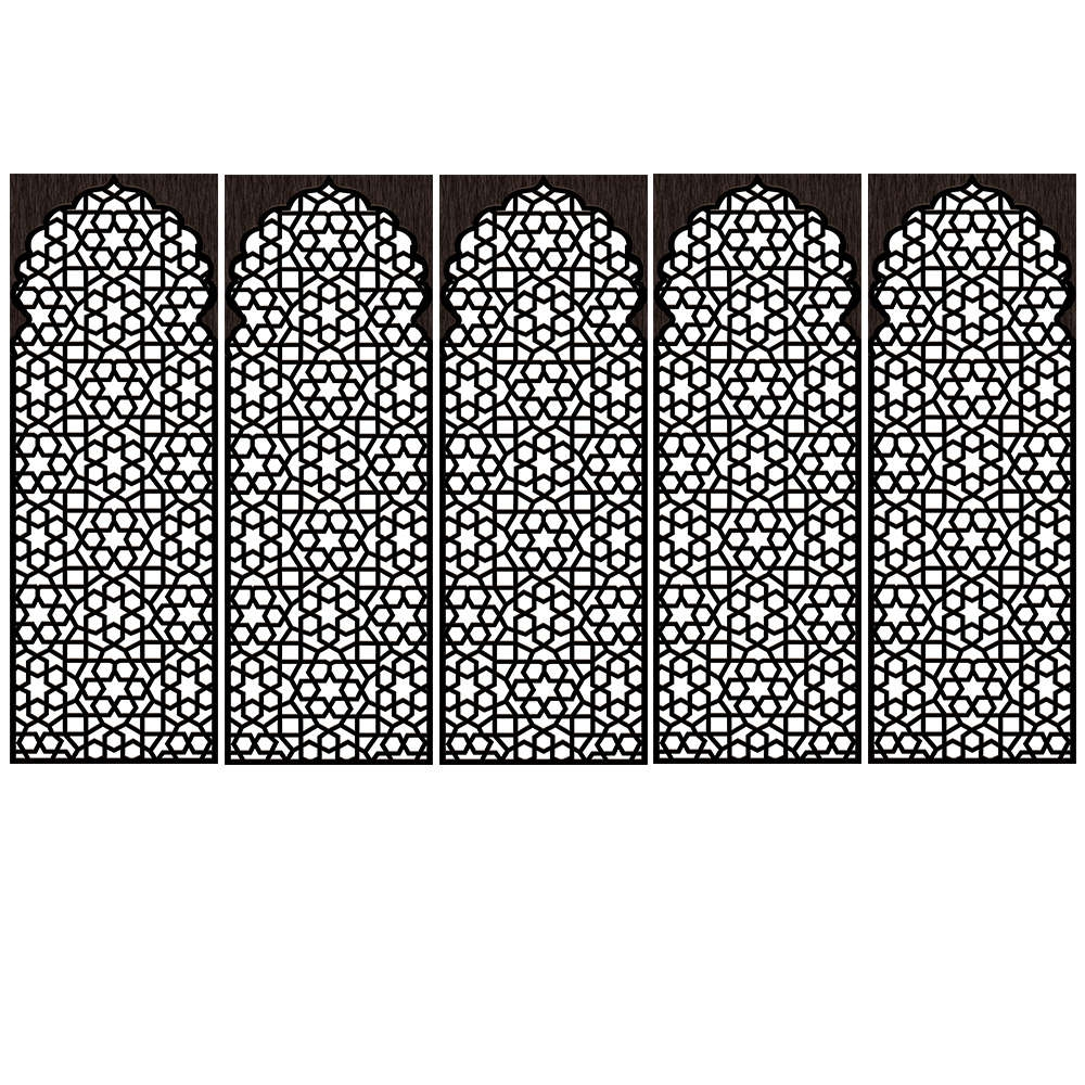 DSP1704 - Lot de 5 stickers moucharabiehs personnalisés DSP1704 - Lot de 5 stickers moucharabiehs personnalisés