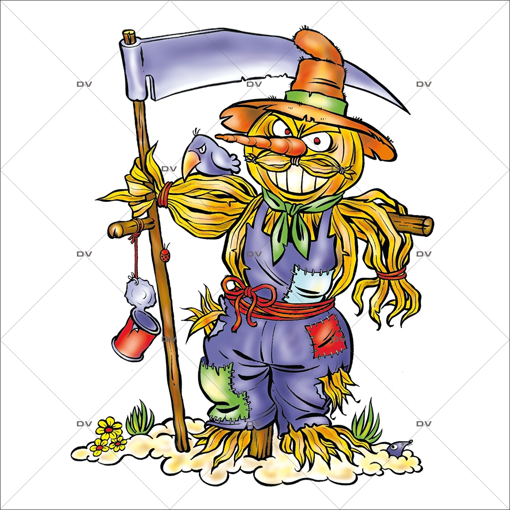 Sticker-halloween-épouvantail-31-octobre-vitrophanie-décoration-vitrine-halloween-électrostatique-sans-colle-repositionnable-réutilisable-DECO-VITRES Sticker-halloween-épouvantail-31-octobre-vitrophanie-décoration-vitrine-halloween-électrostatique-sans-colle-repositionnable-réutilisable-DECO-VITRES
