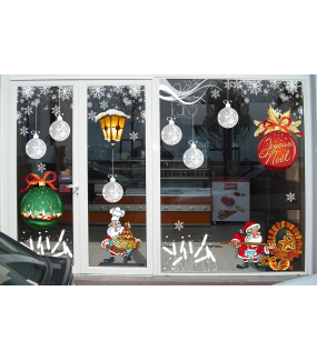 Sticker-boules-géantes-de-noël-givrées-effet-dépoli-blanc-vitrophanie-décoration-vitrine-noël-électrostatique-sans-colle-repositionnable-réutilisable-DECO-VITRES