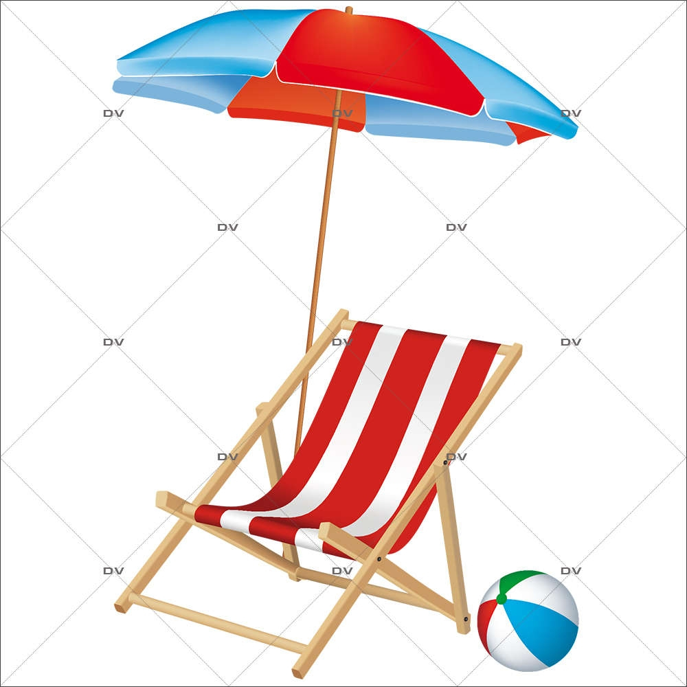 Sticker-chaise-longue-mer-vacances-été-vitrophanie-décoration-vitrine-estivale-électrostatique-sans-colle-repositionnable-réutilisable-DECO-VITRES