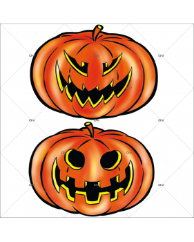 Sticker-halloween-2-citrouilles-31-octobre-vitrophanie-décoration-vitrine-halloween-électrostatique-sans-colle-repositionnable-réutilisable-DECO-VITRES