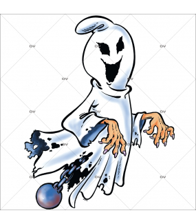 Sticker-halloween-fantôme-boulet-citrouille-31-octobre-vitrophanie-décoration-vitrine-halloween-électrostatique-sans-colle-repositionnable-réutilisable-DECO-VITRES