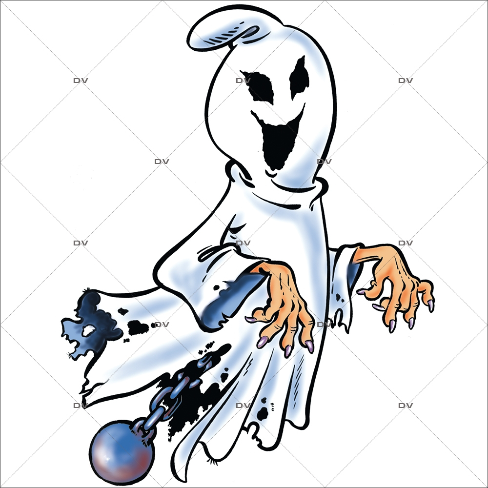 Sticker-halloween-fantôme-boulet-citrouille-31-octobre-vitrophanie-décoration-vitrine-halloween-électrostatique-sans-colle-repositionnable-réutilisable-DECO-VITRES