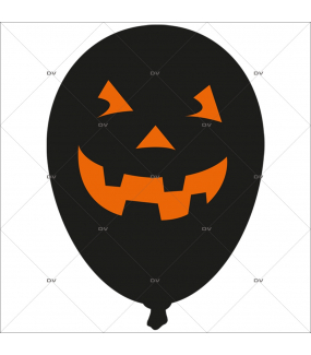 Sticker-halloween-ballon-citrouille-31-octobre-vitrophanie-décoration-vitrine-halloween-électrostatique-sans-colle-repositionnable-réutilisable-DECO-VITRES