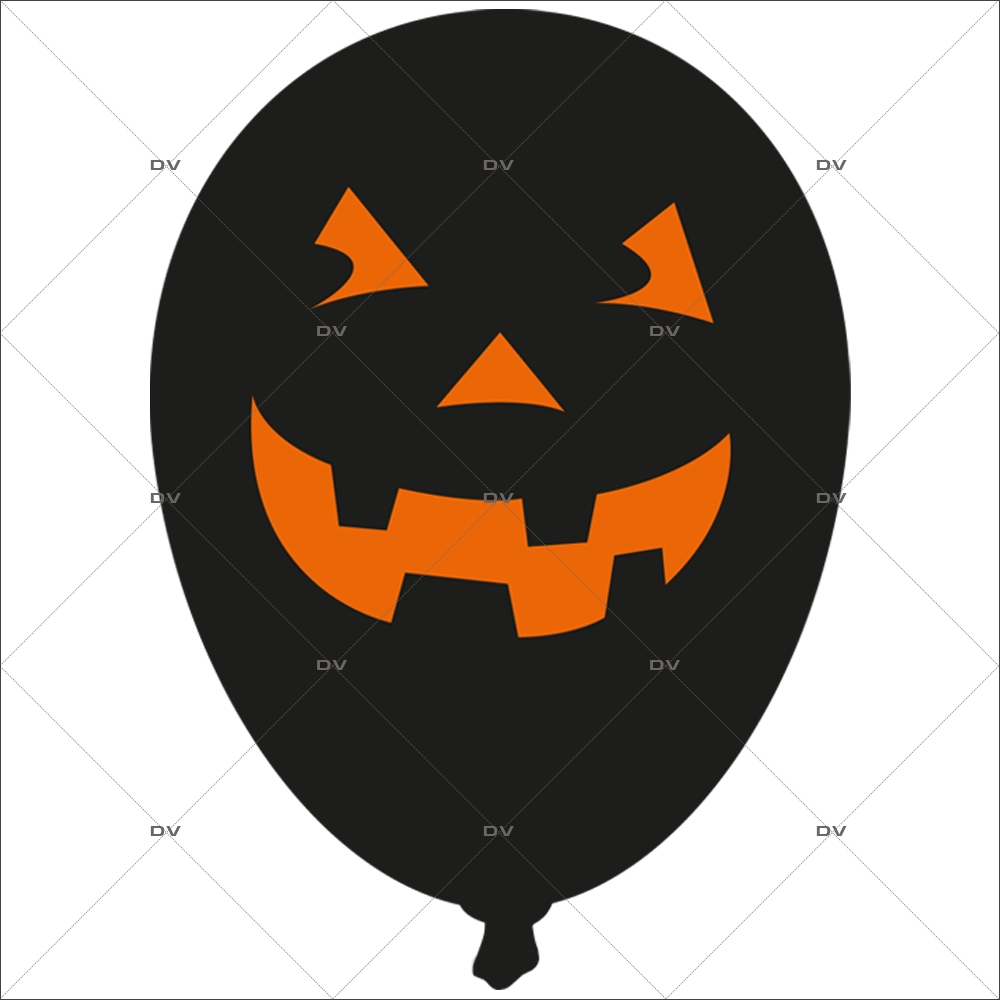 Sticker-halloween-ballon-citrouille-31-octobre-vitrophanie-décoration-vitrine-halloween-électrostatique-sans-colle-repositionnable-réutilisable-DECO-VITRES