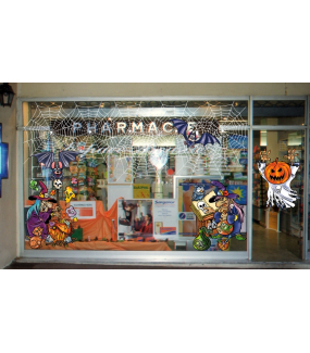 Sticker-halloween-2-toiles-d-araignées-blanc-31-octobre-vitrophanie-décoration-vitrine-halloween-électrostatique-sans-colle-repositionnable-réutilisable-DECO-VITRES