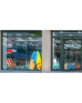 Sticker-coraux-mer-vacances-été-vitrophanie-décoration-vitrine-estivale-électrostatique-sans-colle-repositionnable-réutilisable-DECO-VITRES