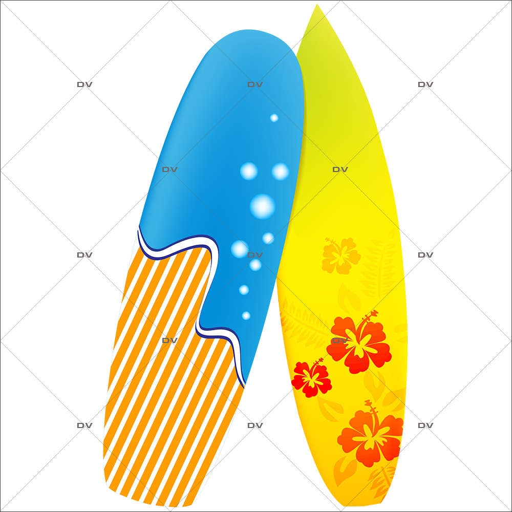 Sticker-planches-de-surf-mer-sport-été-vitrophanie-décoration-vitrine-estivale-électrostatique-sans-colle-repositionnable-réutilisable-DECO-VITRES