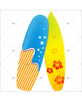 Sticker-planches-de-surf-mer-sport-été-vitrophanie-décoration-vitrine-estivale-électrostatique-sans-colle-repositionnable-réutilisable-DECO-VITRES