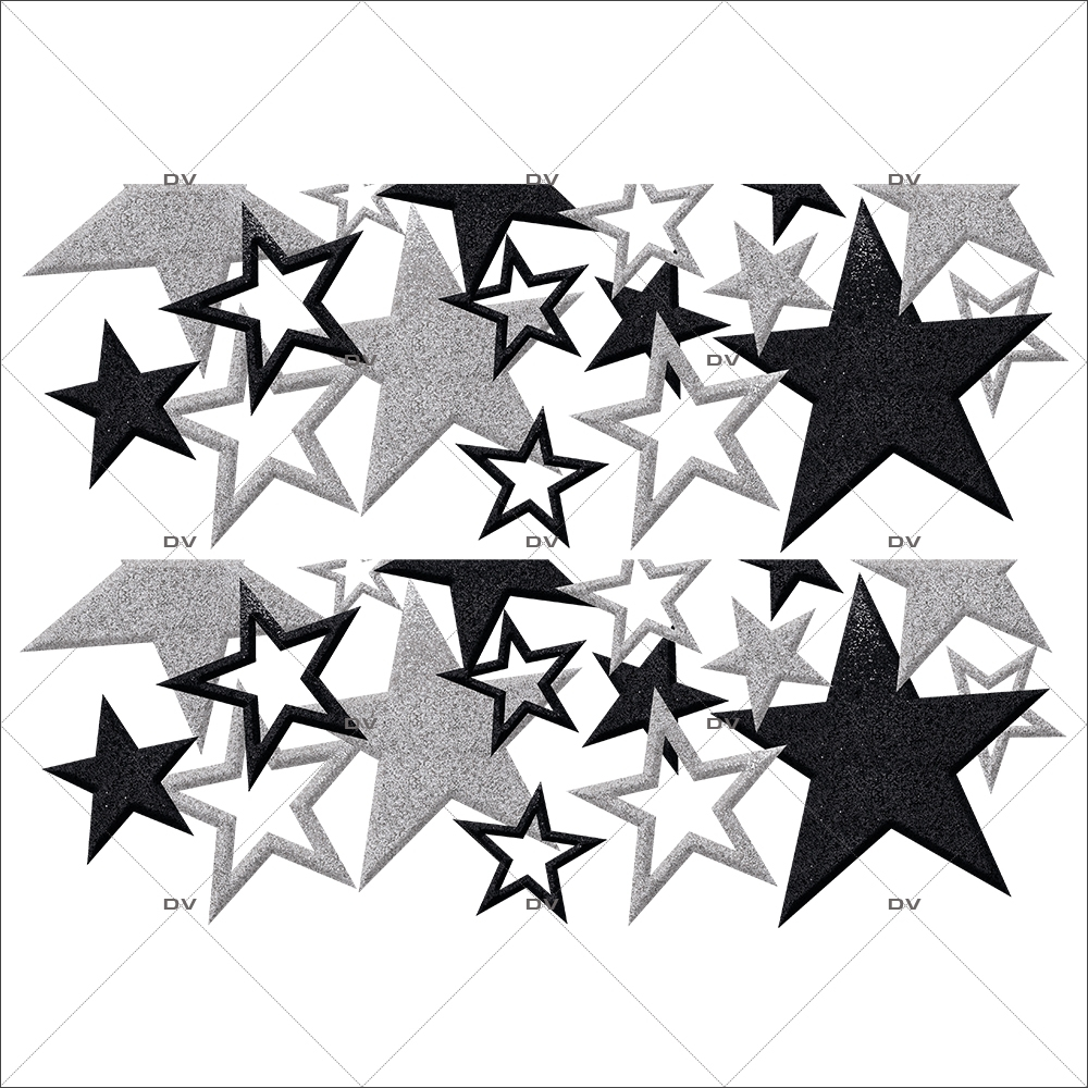 Sticker-frises-étoiles-noir-argent-vitrophanie-décoration-vitrine-noël-électrostatique-sans-colle-repositionnable-réutilisable-DECO-VITRES Sticker-frises-étoiles-noir-argent-vitrophanie-décoration-vitrine-noël-électrostatique-sans-colle-repositionnable-réutilisable-DECO-VITRES