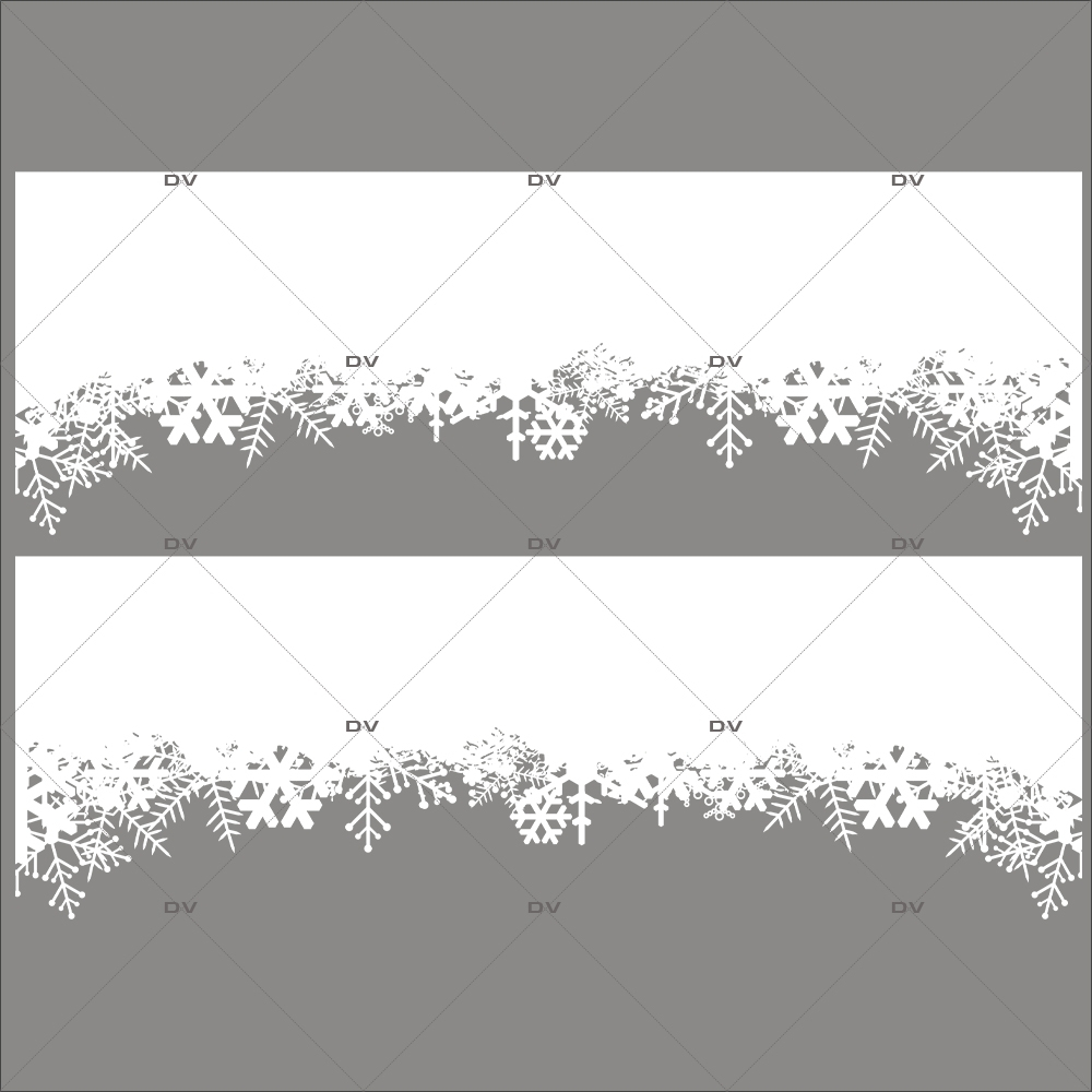 Sticker-frises-cristaux-blancs-paysage-hiver-neige-entourage-vitrophanie-décoration-vitrine-noël-électrostatique-sans-colle-repositionnable-réutilisable-DECO-VITRES