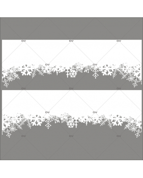 Sticker-frises-cristaux-blancs-paysage-hiver-neige-entourage-vitrophanie-décoration-vitrine-noël-électrostatique-sans-colle-repositionnable-réutilisable-DECO-VITRES