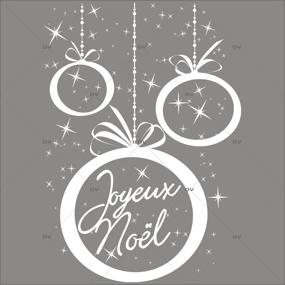 Sticker-suspensions-boules-de-noël-texte-joyeux-noël-blanc-vitrophanie-décoration-vitrine-noël-électrostatique-sans-colle-repositionnable-réutilisable-DECO-VITRES