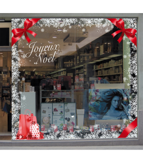 Sticker-texte-joyeux-noël-blanc-vitrophanie-décoration-vitrine-noël-opticien-électrostatique-sans-colle-repositionnable-réutilisable-DECO-VITRES