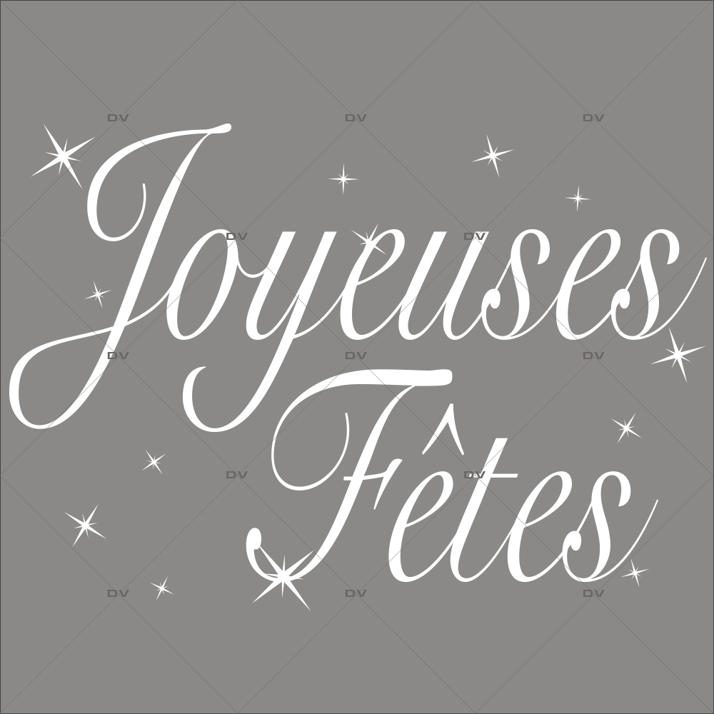 Sticker-texte-joyeuses-fêtes-blanc-vitrophanie-décoration-vitrine-noël-électrostatique-sans-colle-repositionnable-réutilisable-DECO-VITRES