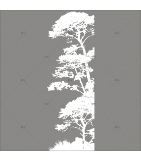Sticker-pin-parasol-arbre-givré-blanc-paysage-hiver-vitrophanie-décoration-vitrine-noël-électrostatique-sans-colle-repositionnable-réutilisable-DECO-VITRES