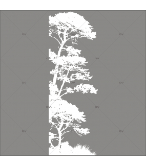 Sticker-pin-parasol-arbre-givré-blanc-paysage-hiver-vitrophanie-décoration-vitrine-noël-électrostatique-sans-colle-repositionnable-réutilisable-DECO-VITRES