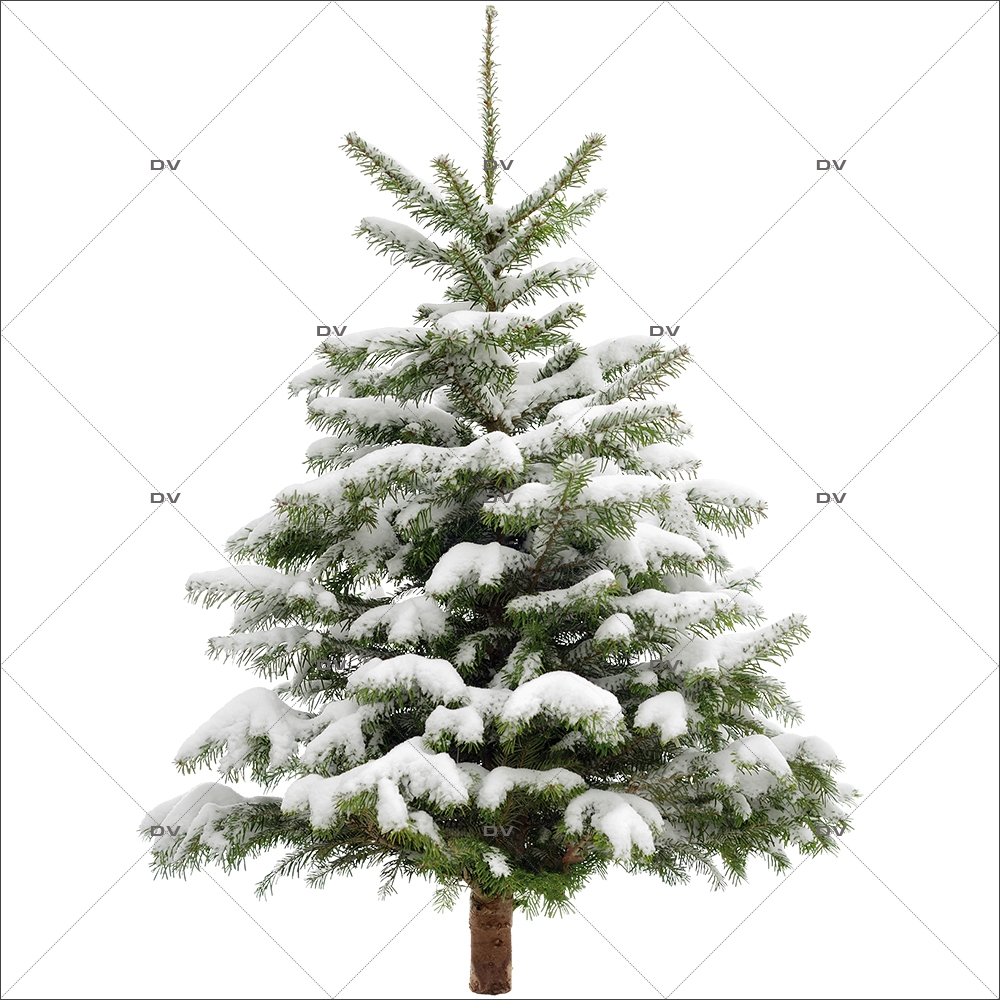 Sticker-paysage-de-neige-sapin-enneigé-hiver-ski-vacances-fête-vitrophanie-décoration-vitrine-noël-électrostatique-sans-colle-repositionnable-réutilisable-DECO-VITRES