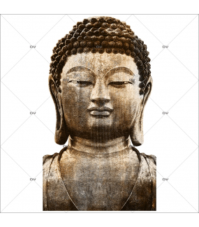 Sticker-bouddha-asiatique-ambiance-zen-adhésif-encres-écologiques-latex-décoration-intérieure-DECO-VITRES