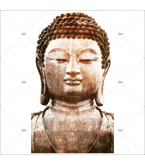 Sticker-bouddha-asiatique-ambiance-zen-adhésif-encres-écologiques-latex-décoration-intérieure-DECO-VITRES