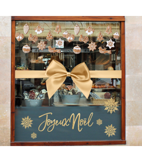 Sticker-texte-joyeux-noël-or-vitrophanie-décoration-vitrine-noël-opticien-électrostatique-sans-colle-repositionnable-réutilisable-DECO-VITRES