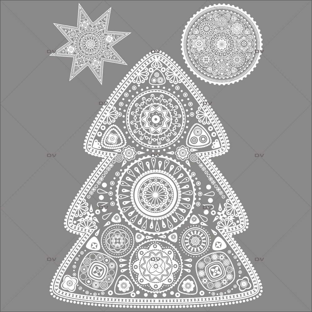 Sticker-sapin-boule-étoile-noël-russe-blanc-vitrophanie-décoration-vitrine-noël-électrostatique-sans-colle-repositionnable-réutilisable-DECO-VITRES