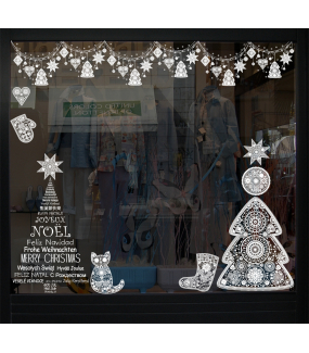 Sticker-chat-gant-coeur-étoile-noël-russe-blanc-vitrophanie-décoration-vitrine-noël-électrostatique-sans-colle-repositionnable-réutilisable-DECO-VITRES