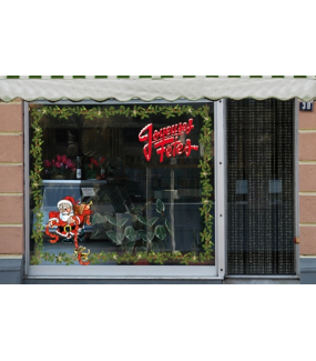 Sticker-texte-joyeux-noël-enneigé-rouge-blanc-vitrophanie-décoration-vitrine-noël-électrostatique-sans-colle-repositionnable-réutilisable-DECO-VITRES