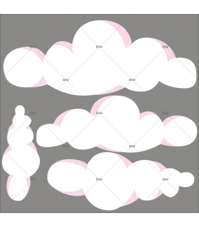 Stickers-4-nuages-roses-blancs-chambre-bébé-enfant-fille-adhésif-encres-écologiques-latex-décoration-intérieure-DECO-VITRES