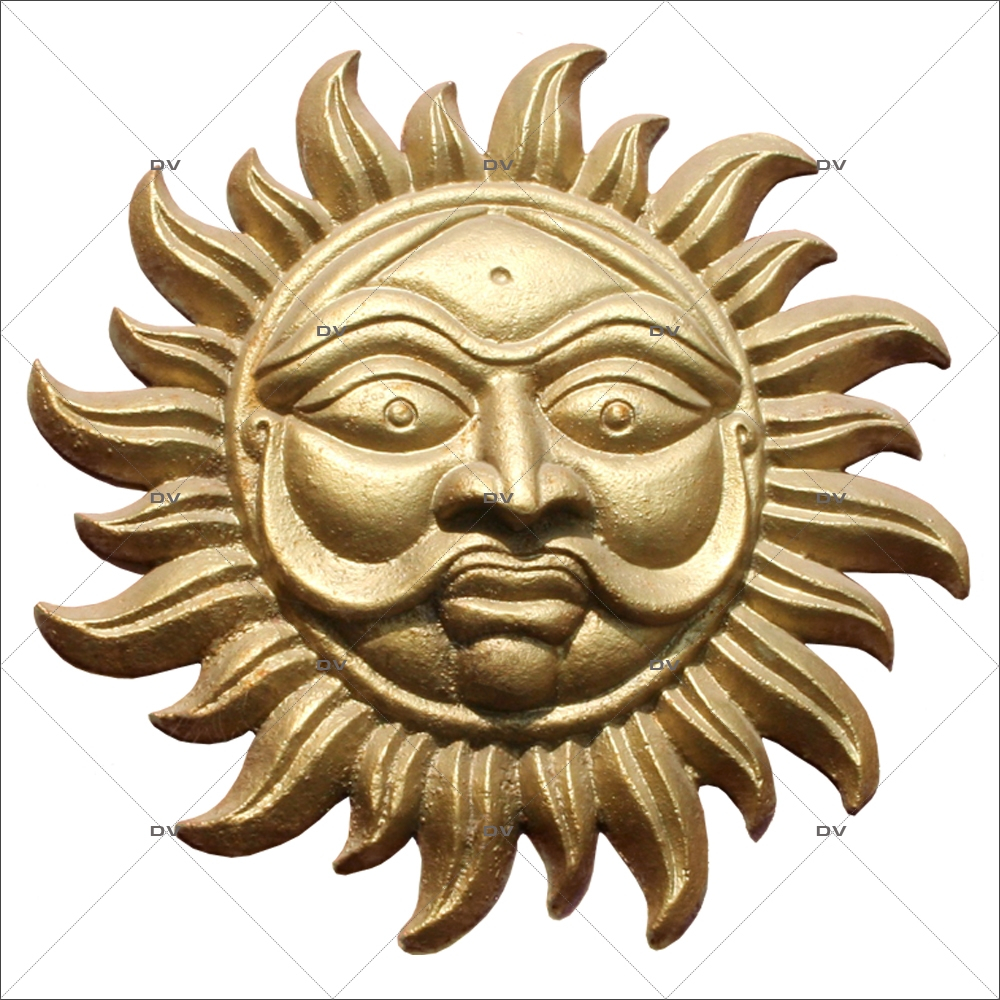 Sticker-soleil-indien-asiatique-ambiance-Inde-zen-adhésif-encres-écologiques-latex-décoration-intérieure-DECO-VITRES