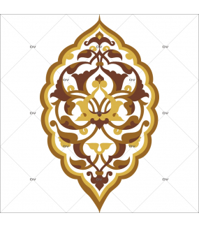 Sticker-motif-ambiance-décoration-orientale-marron-adhésif-encres-écologiques-latex-décoration-intérieure-DECO-VITRES