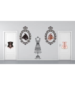 STICKER PORTE CHAMBRE DECO CHIC (I0298)