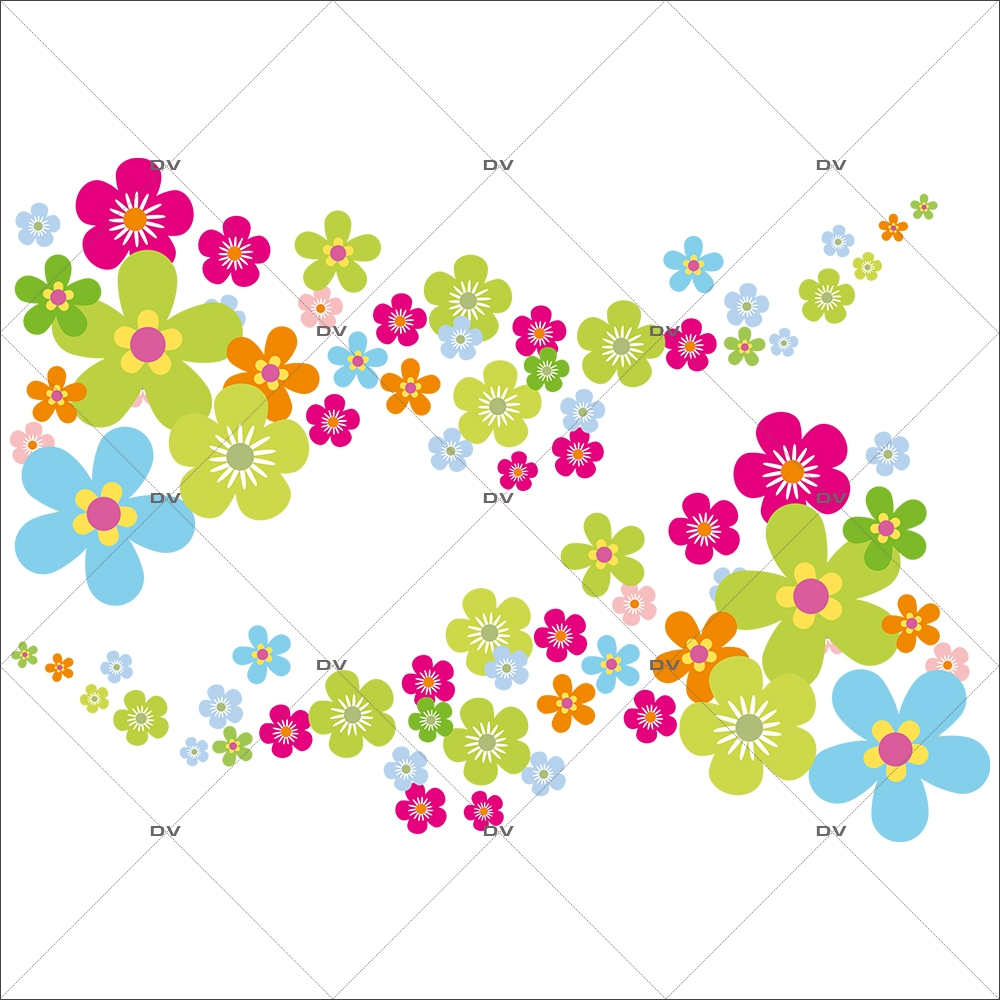 Sticker-angles-de-fleurs-multicolores-printemps-été-vitrophanie-décoration-vitrine-estivale-printanière-électrostatique-sans-colle-repositionnable-réutilisable-DECO-VITRES