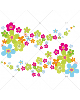 Sticker-angles-de-fleurs-multicolores-printemps-été-vitrophanie-décoration-vitrine-estivale-printanière-électrostatique-sans-colle-repositionnable-réutilisable-DECO-VITRES
