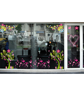 Sticker-angles-de-fleurs-multicolores-printemps-été-vitrophanie-décoration-vitrine-estivale-printanière-électrostatique-sans-colle-repositionnable-réutilisable-DECO-VITRES