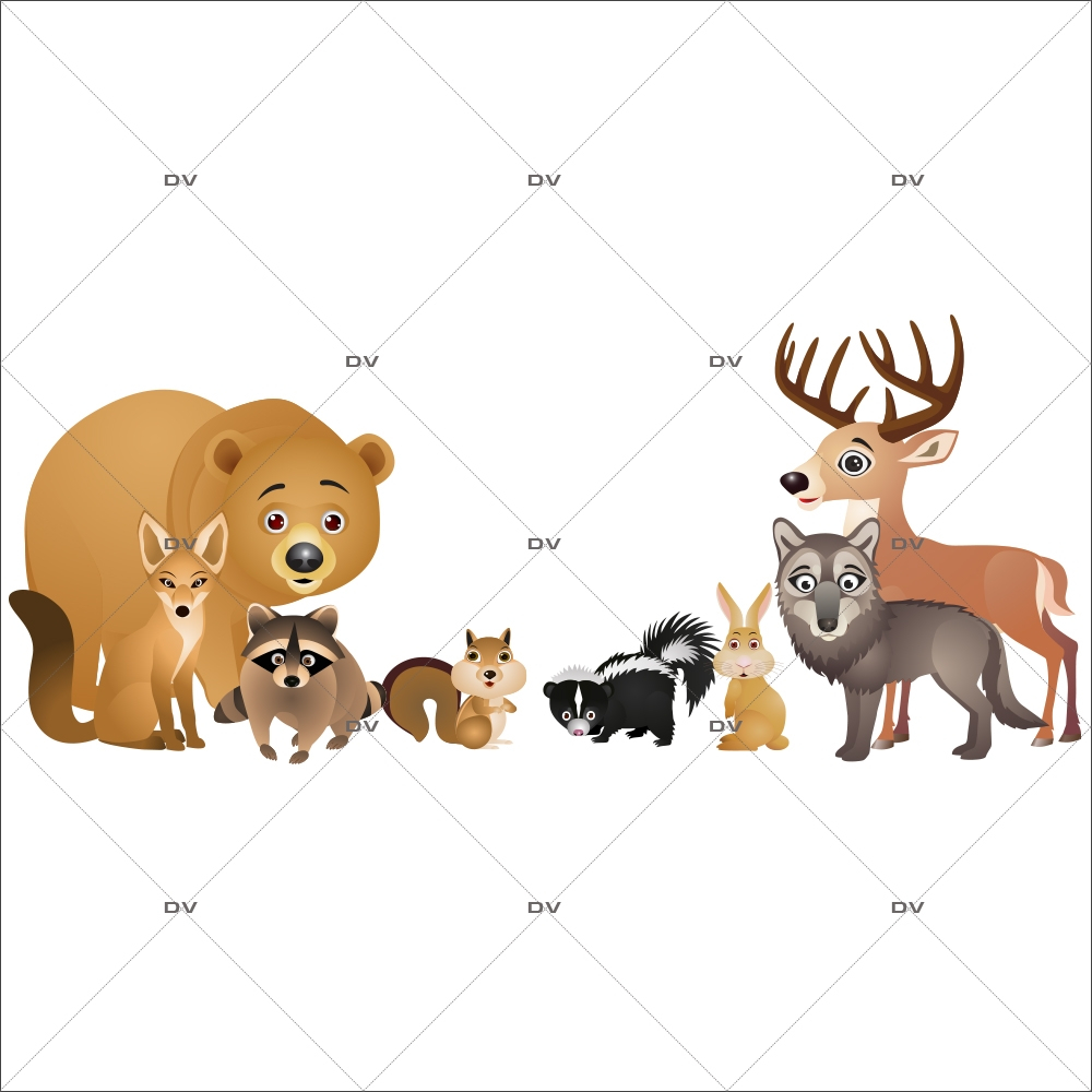 Un lot de Stickers Muraux animaux de la Mer Autocollant Décoratif