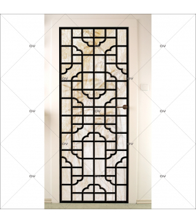 Sticker-porte-panneautage-asiatique-ambiance-zen-adhésif-encres-écologiques-latex-décoration-intérieure-DECO-VITRES
