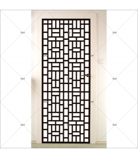 Sticker-porte-panneautage-asiatique-ambiance-zen-adhésif-encres-écologiques-latex-décoration-intérieure-DECO-VITRES
