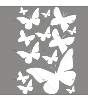 Sticker-papillons-blancs-insectes-printemps-animaux-été-vitrophanie-décoration-vitrine-printanière-estivale-électrostatique-sans-colle-repositionnable-réutilisable-DECO-VITRES