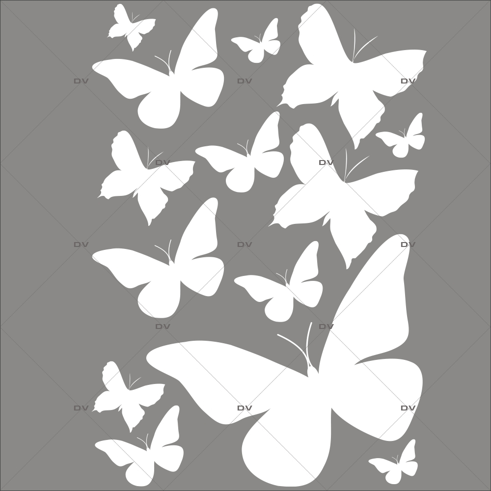 Sticker-papillons-blancs-insectes-printemps-animaux-été-vitrophanie-décoration-vitrine-printanière-estivale-électrostatique-sans-colle-repositionnable-réutilisable-DECO-VITRES