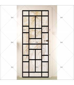 Sticker-porte-panneautage-asiatique-fond-bambous-ambiance-zen-adhésif-encres-écologiques-latex-décoration-intérieure-DECO-VITRES