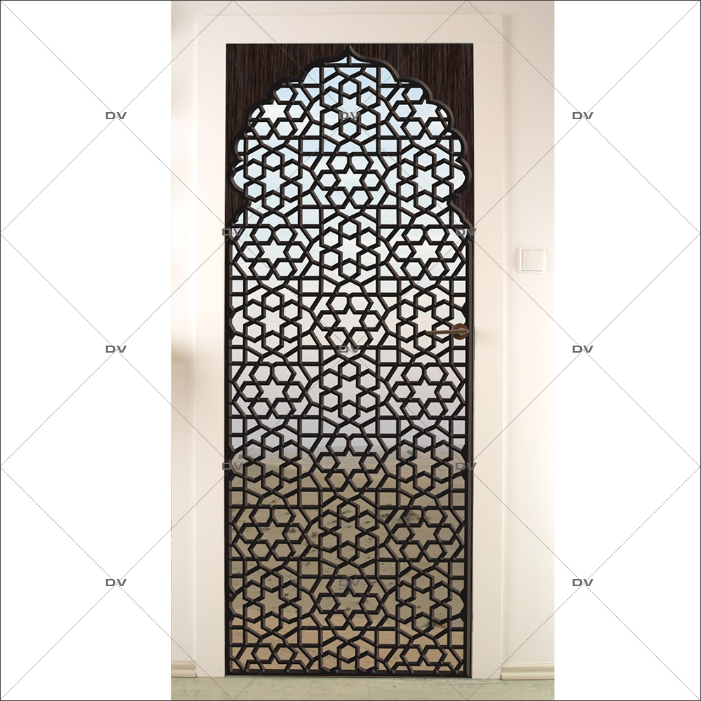 Sticker-porte-moucharabieh-ambiance-orientale-fond-désert-adhésif-encres-écologiques-latex-décoration-intérieure-DECO-VITRES Sticker-porte-moucharabieh-ambiance-orientale-fond-désert-adhésif-encres-écologiques-latex-décoration-intérieure-DECO-VITRES