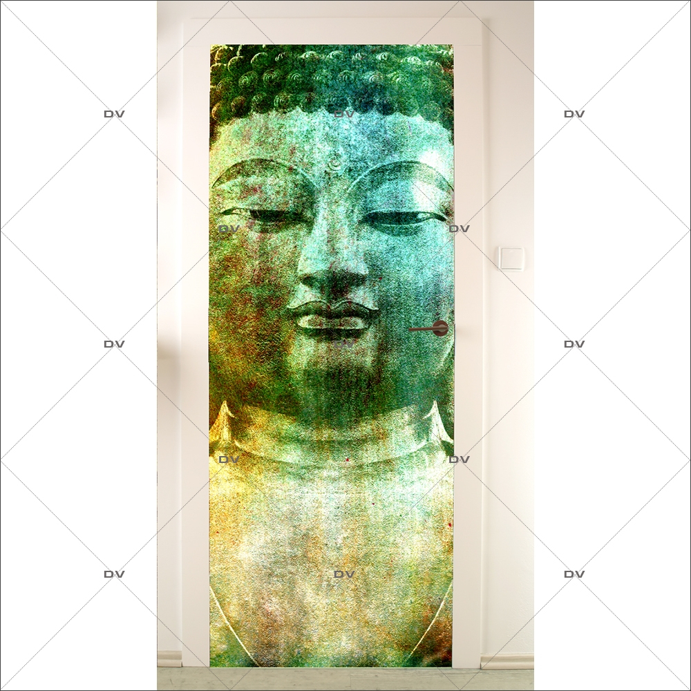 Sticker-porte-bouddha-asiatique-ambiance-zen-adhésif-encres-écologiques-latex-décoration-intérieure-DECO-VITRES Sticker-porte-bouddha-asiatique-ambiance-zen-adhésif-encres-écologiques-latex-décoration-intérieure-DECO-VITRES