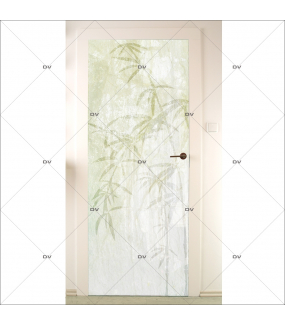 Sticker-porte-bambous-asiatique-ambiance-zen-adhésif-encres-écologiques-latex-décoration-intérieure-DECO-VITRES